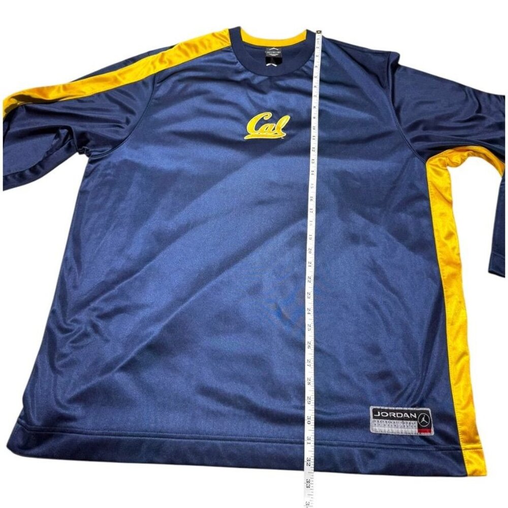 Jordan California Golden Bears Long Sleeve Shirt Blue/Gold Size XL - Picture 4 of 8